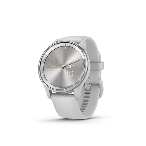 vivomove Trend Hybrid Fitness Smartwatch, Silver/Mist Gray