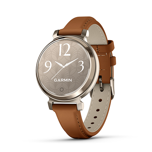 Lily 2 Classic Smartwatch, Cream Gold w/ Tan Leather Band