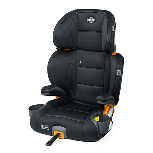 KidFit ClearTex Plus 2-in-1 Belt Positioning Booster Car Seat, Obsidian