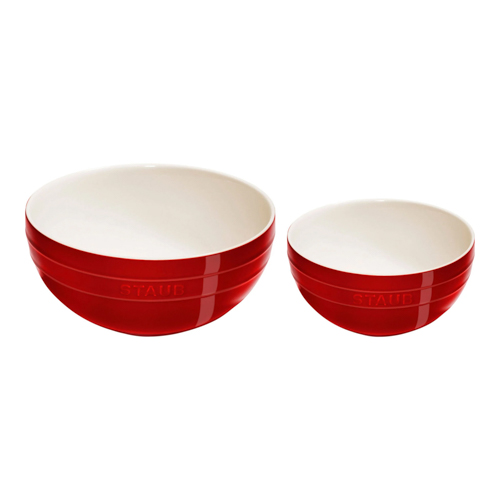 2pc Nested Mixing Bowl Set, Cherry