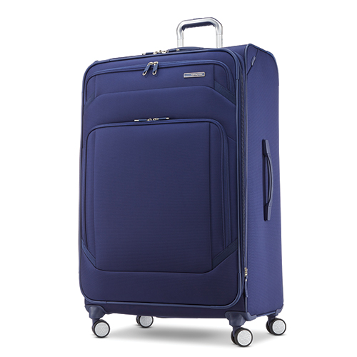 Ascentra Large Expandable Softside Spinner, Iris Blue