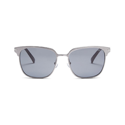 009 Square Flex Hinge Sunglasses, 55mm - Gunmetal/Navy