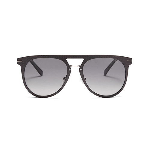 011 Polarized Gradient Aviator Sunglasses, 55mm - Black/Gray Gradient