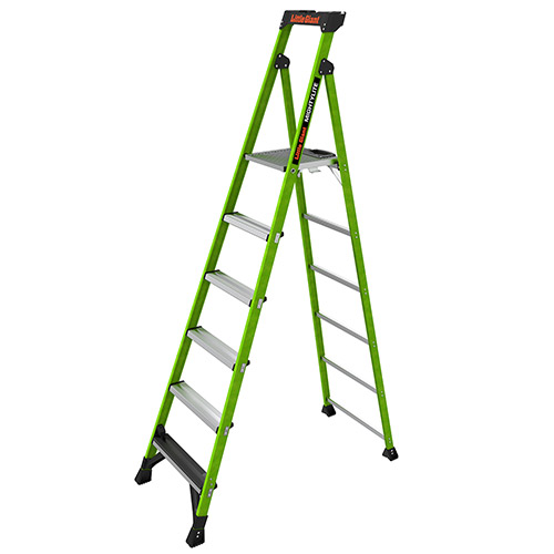MightyLite 2.0 8ft Type 1AA Fiberglass Ladder w/ Ground Cue