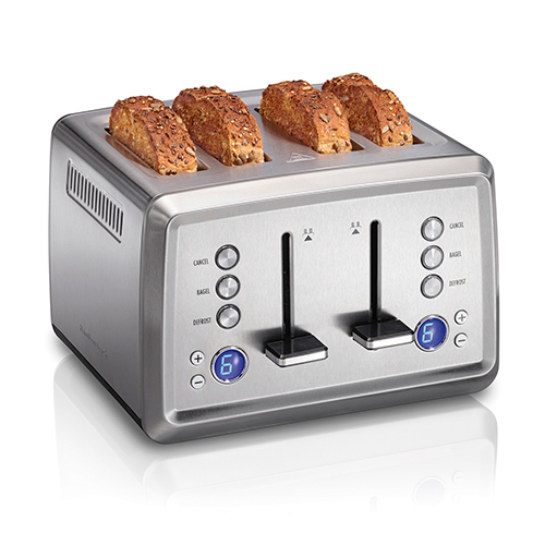 Digital Sure-Toast 4 Slice Toaster, Stainless Steel