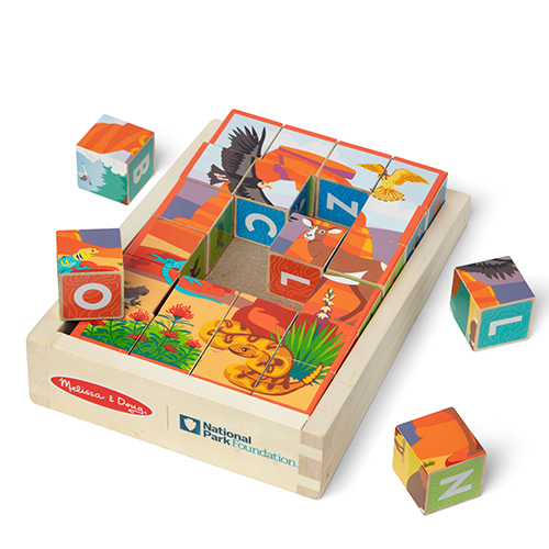 National Parks Multi-Park ABC & Animals Cube Puzzle, Ages 2+ Years