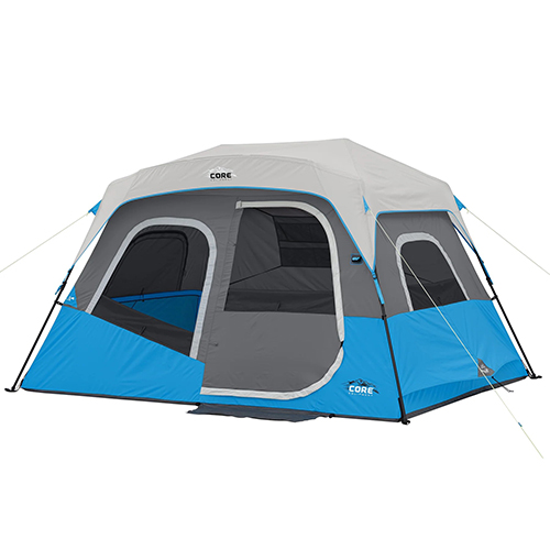 6 Person Lighted Instant Cabin Tent - 11ft x 9ft