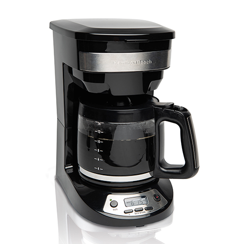 14 Cup Programmable Coffeemaker, Black