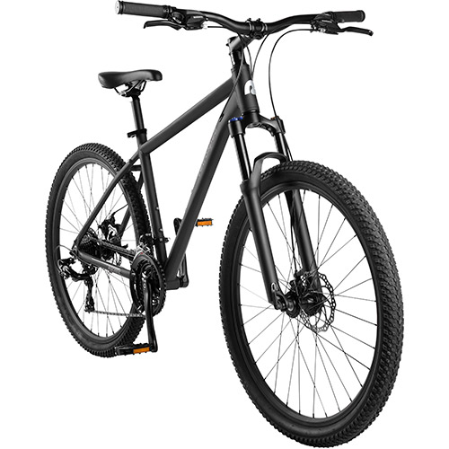 Ascent 27.5" Wheel Mountain Bike - 18" Size - 21-Speed, Matte Black