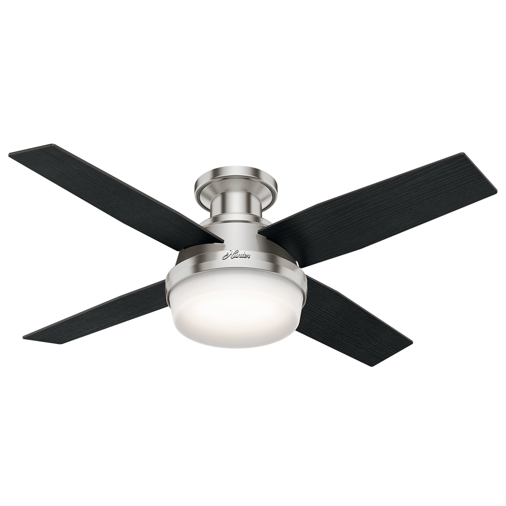 Dempsey 44" Low Profile Ceiling Fan, Brushed Nickel