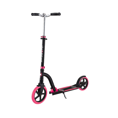 NL 230-205 Duo Big Wheel Folding Scooter - Ages 14+ Years, Black/Pink