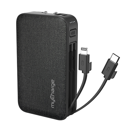 PowerHub Plus 6K Portable Charger w/ Built-in USB-C & Lightning Cable