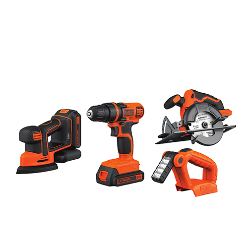 20V MAX Lithium-Ion 4-Tool Combo - Drill, Sander, Saw & Light