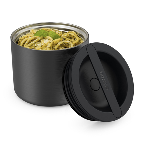 Stainless Insulated Food Container, Carbon Black