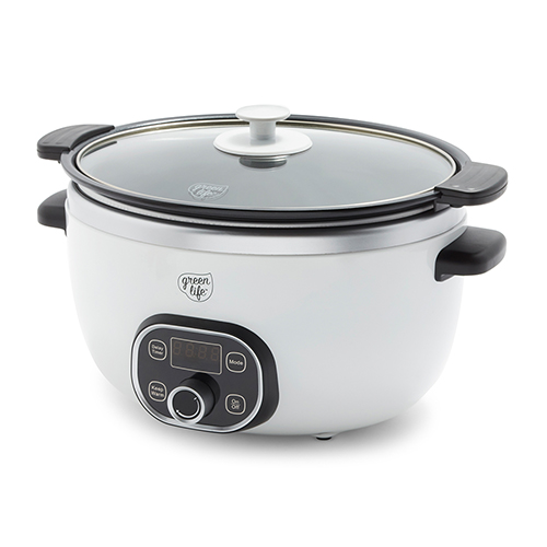 Healthy Cook Duo 6qt Nonstick Slow Cooker, White