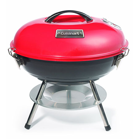 14" Charcoal Grill, Red/Black