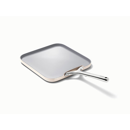 11" Square Flat Griddle Pan, Cream