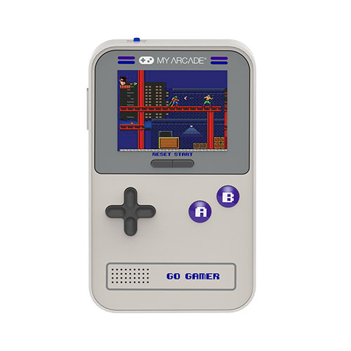 Go Gamer Classic Handheld Gaming System, Gray/Purple