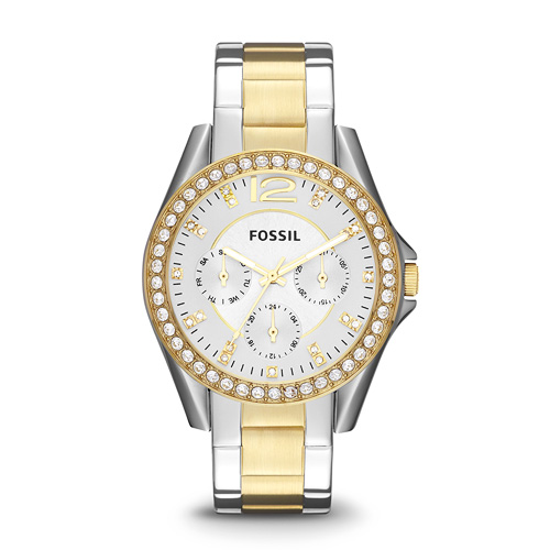 Ladies Riley Stainless Steel Watch, Two Tone