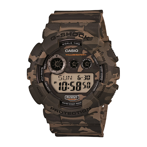 Mens G-Shock Digital Watch, Camouflage