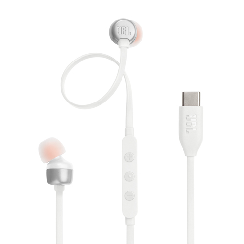 Tune 310C USB-C Wired Hi-Res Earbuds, White