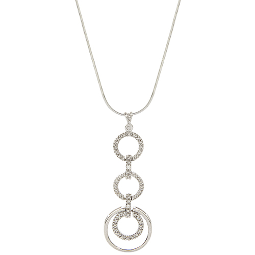 Cascading Circle Diamond Necklace