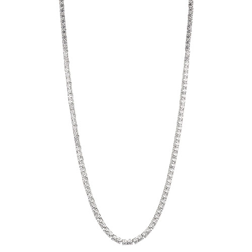 Love All Tennis Necklace Slider, Silver
