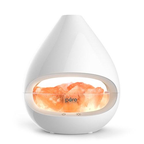 PureGlow Crystal Himalayan Salt Rock Lamp & Diffuser
