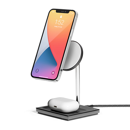 Snap Magnetic 2-in-1 Wireless Charger, Black