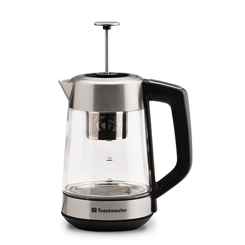 1.7L Cordless Glass Kettle w/ Infuser