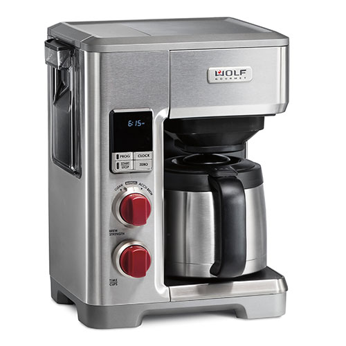Programmable Drip Coffeemaker, Red Knobs
